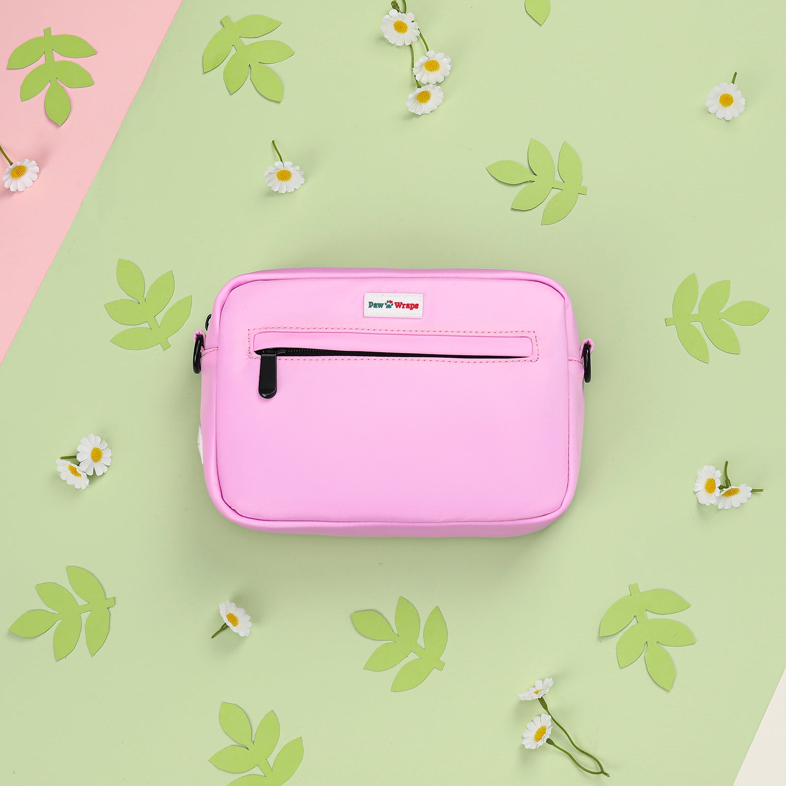 Pretty Pink Dog Walking Bag with Strap