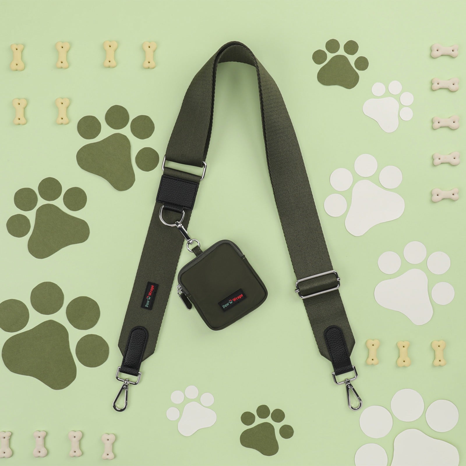 Country Green Dog Walking Bag