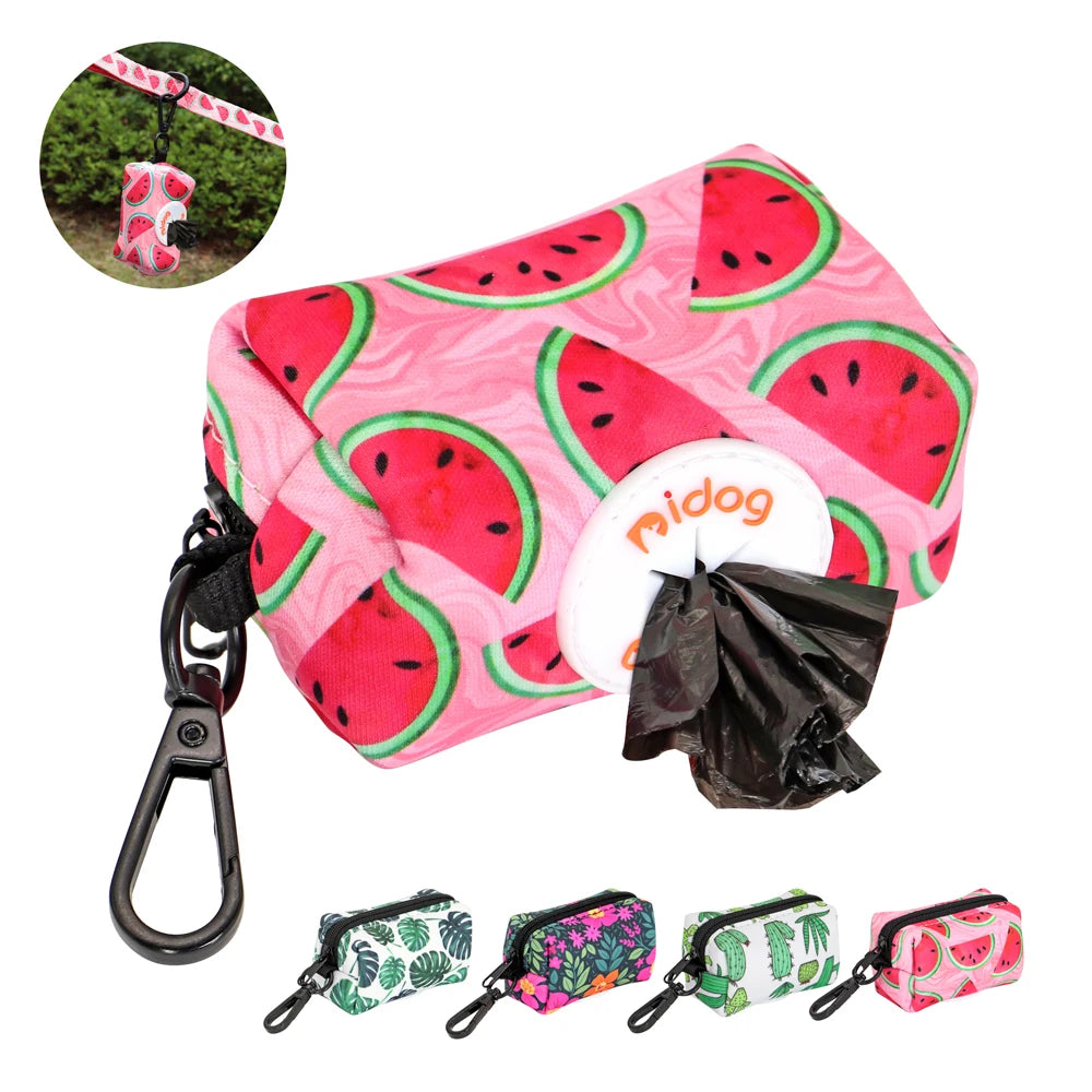 Fresh Spring Printed Dog Poop Bag Holder