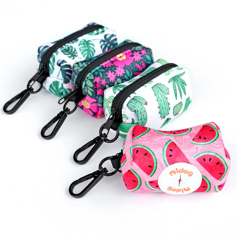 Fresh Spring Printed Dog Poop Bag Holder