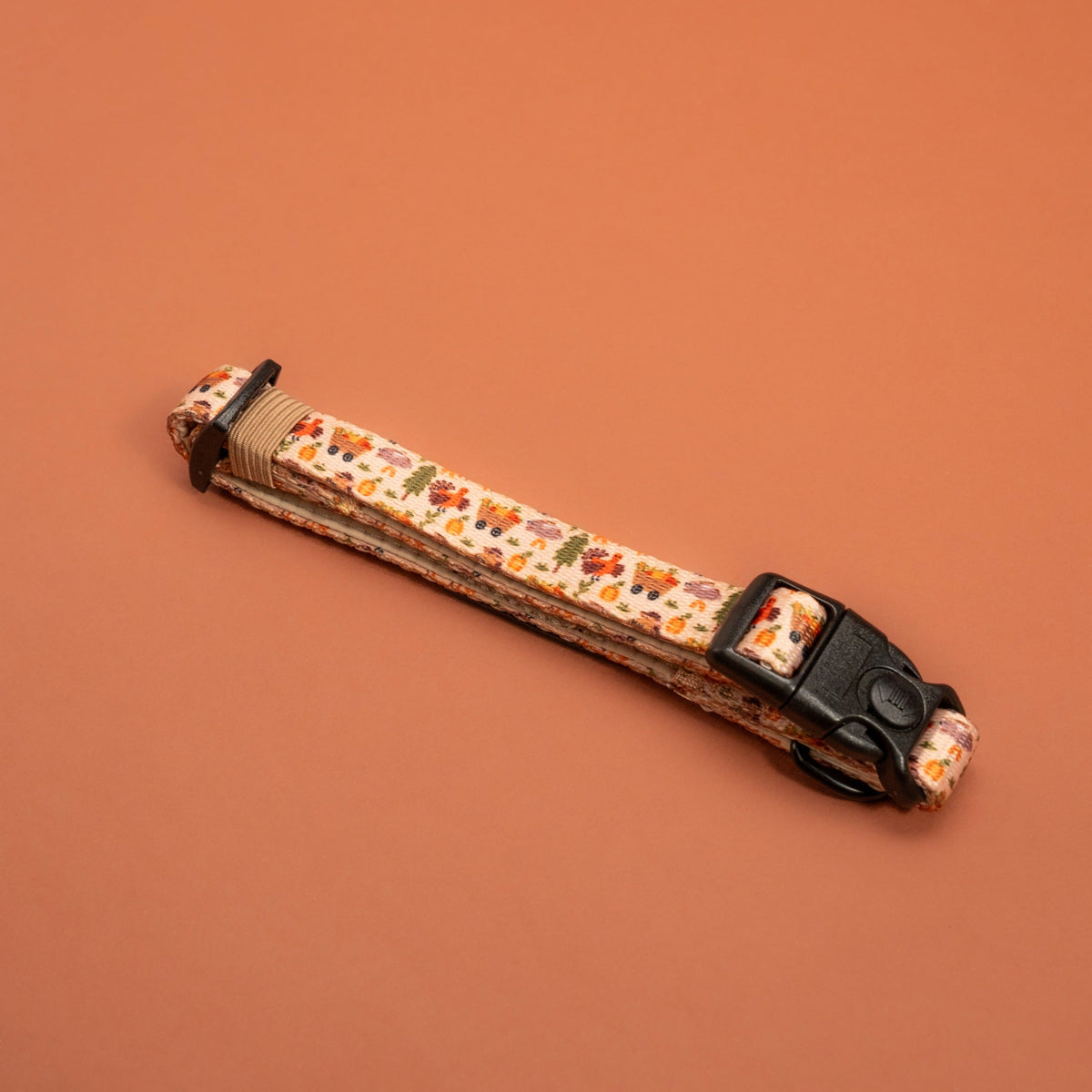 Paw Wraps Collar S Whimsical Farm Print Adjustable Dog Collar