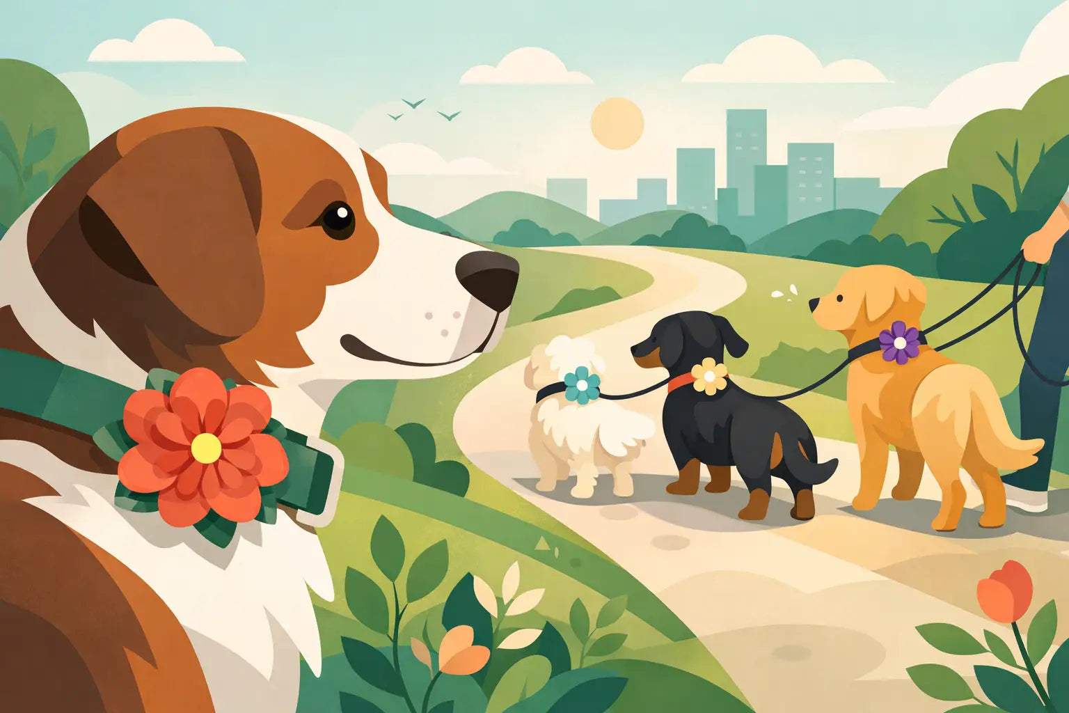 How to Style Dog Collar Flowers for Every Walk