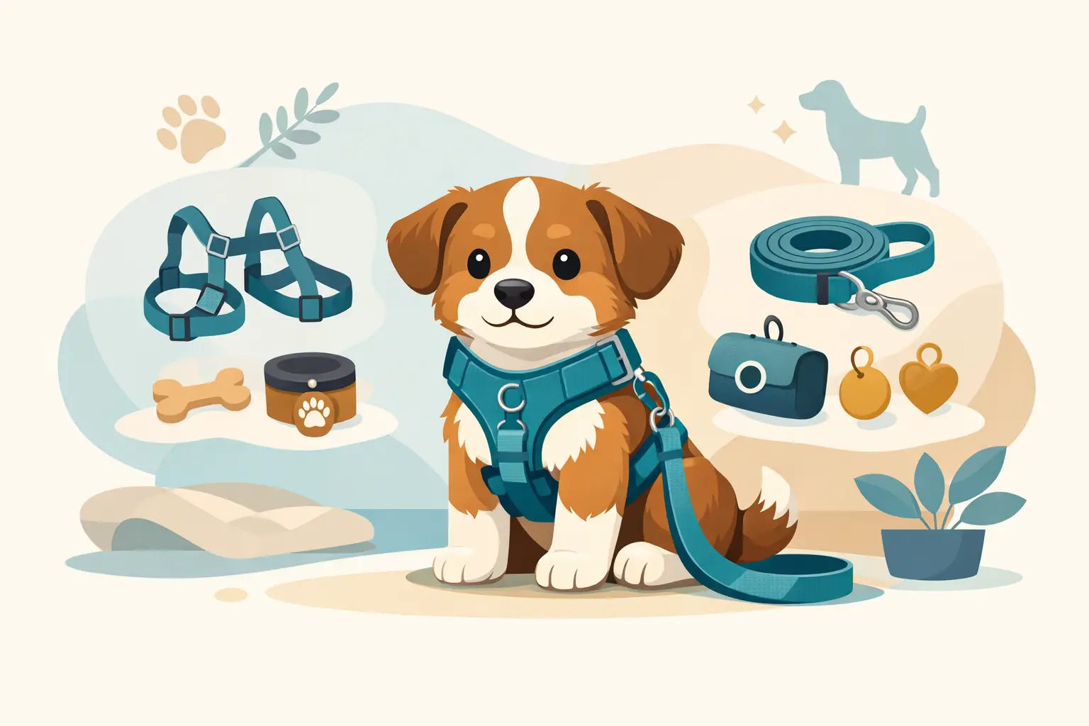 How to Style a Puppy Harness Set