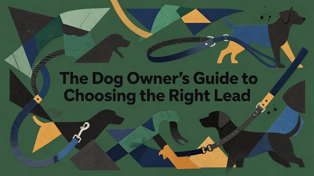 Professional header image for list-based article: The Dog Owner's Guide to Choosing the Right Lead