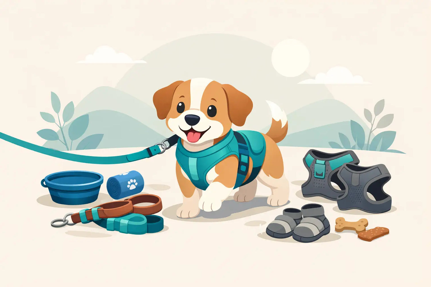 Comfortable Puppy Walking Gear That Fits