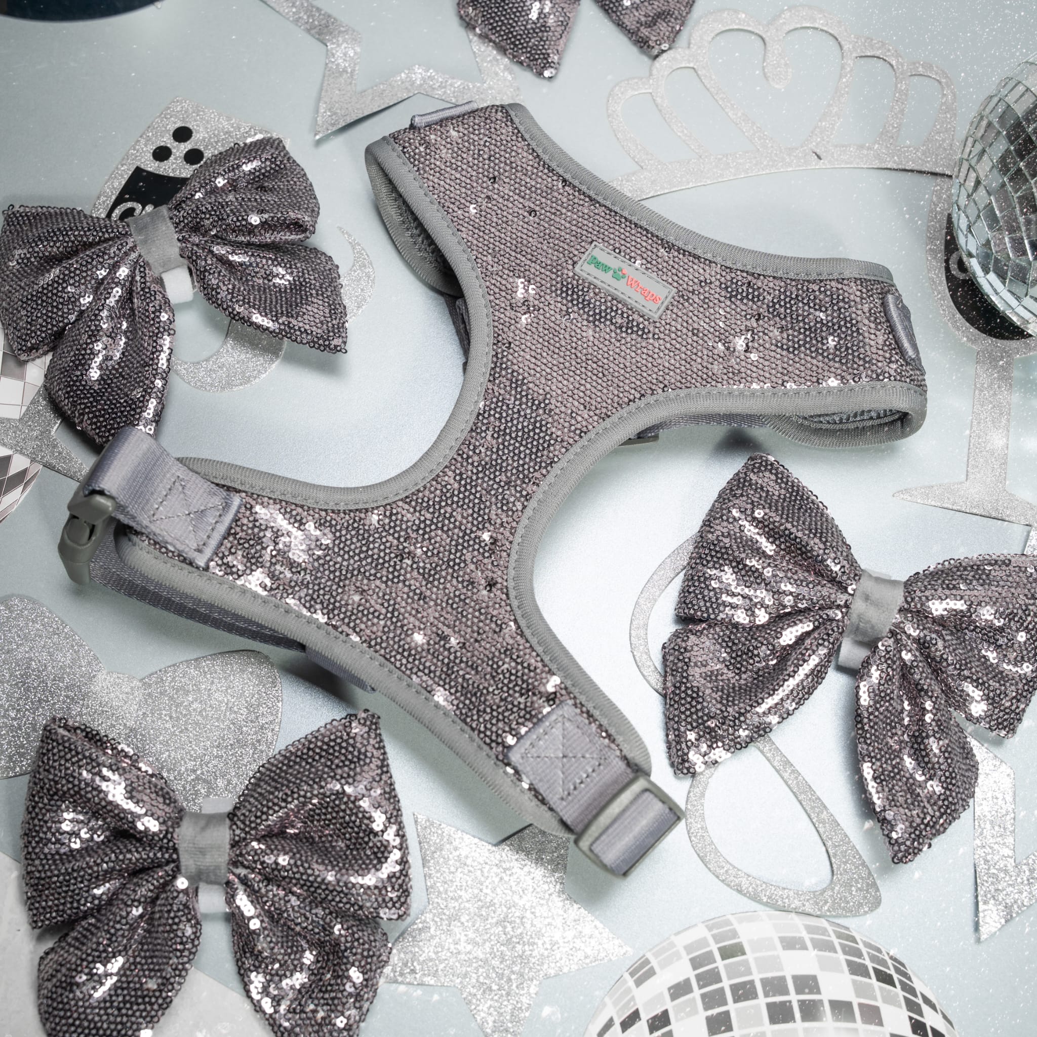 Sequinned Sailor Bow