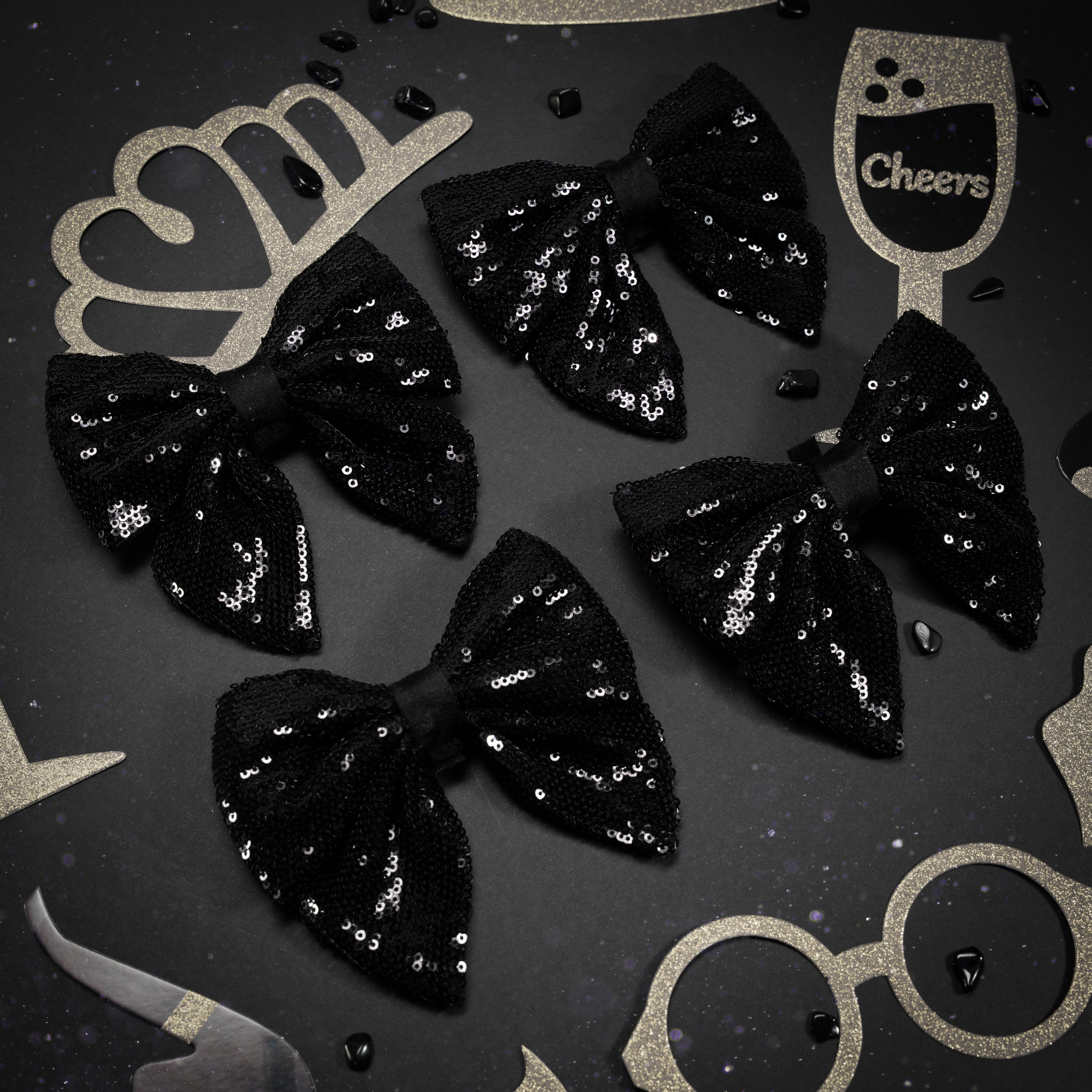 Sequinned Sailor Bow