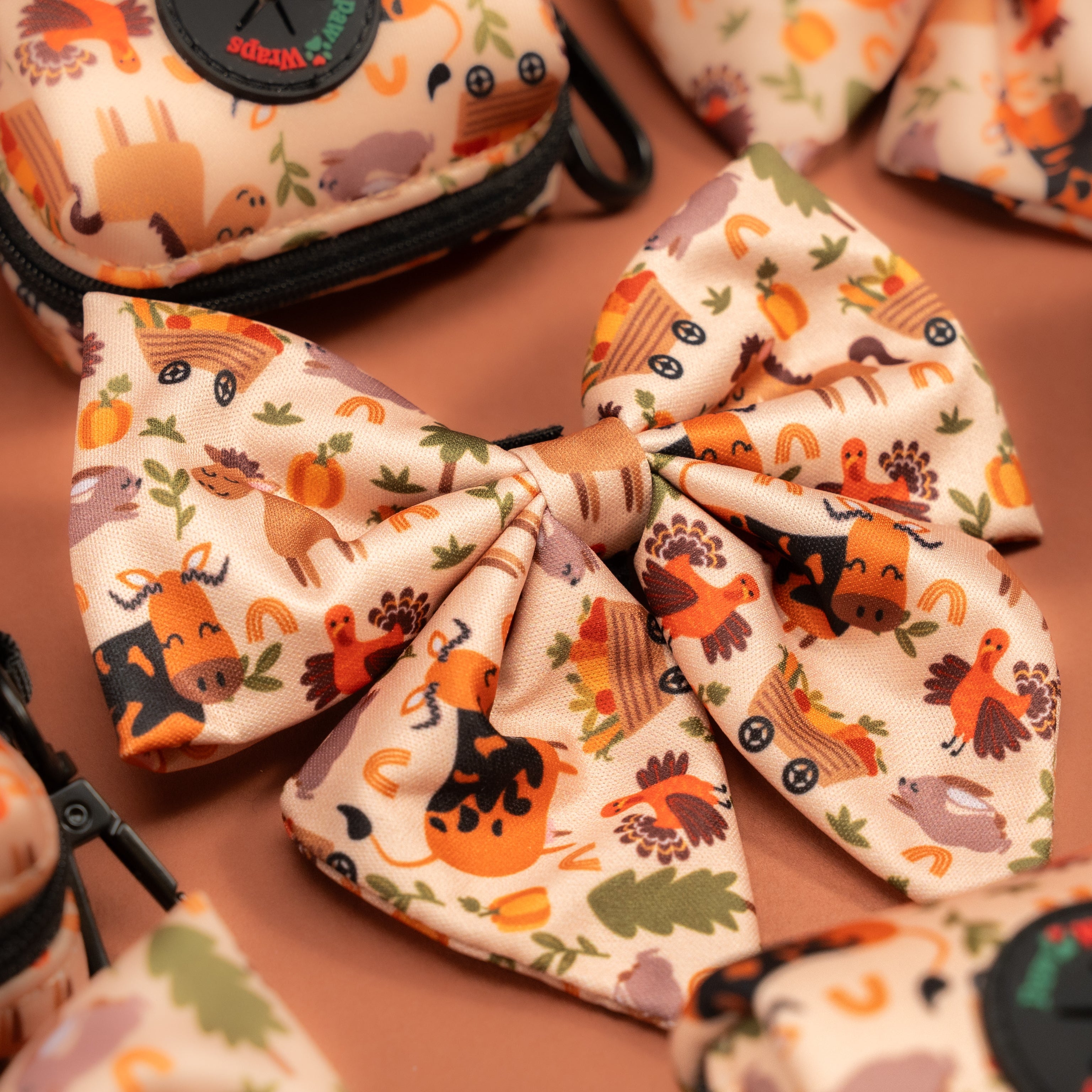 Whimsical Farm Sailor Bow Tie