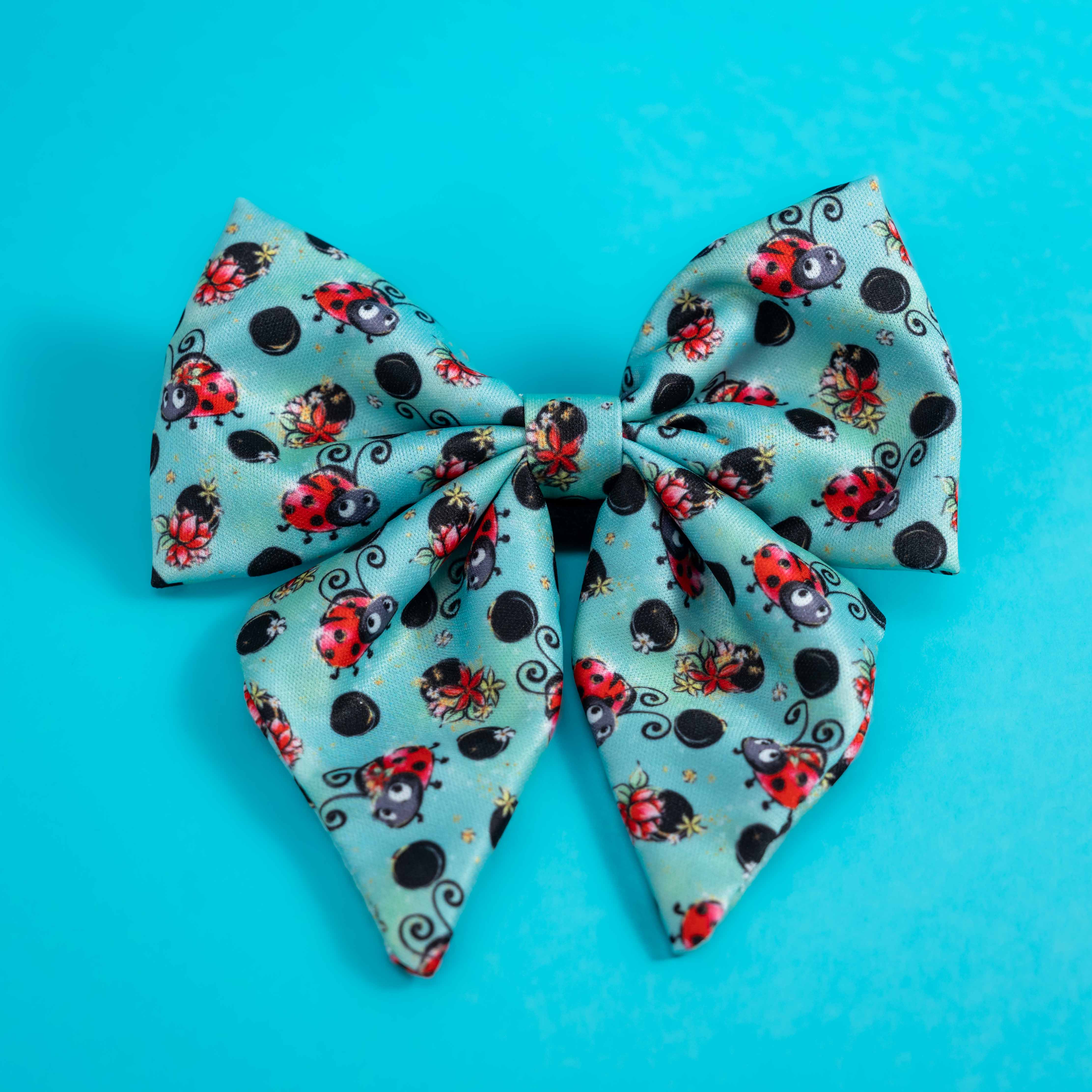 Cosy Winter LadyBird Sailor Dog Bow Tie