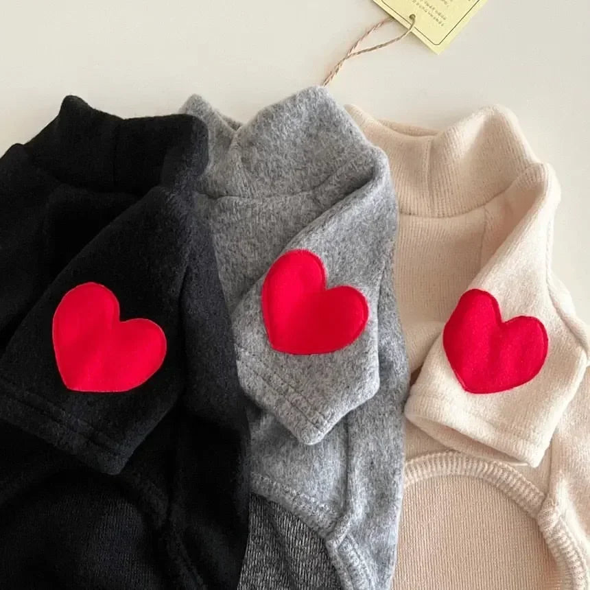 Love Heart Dog Sweater