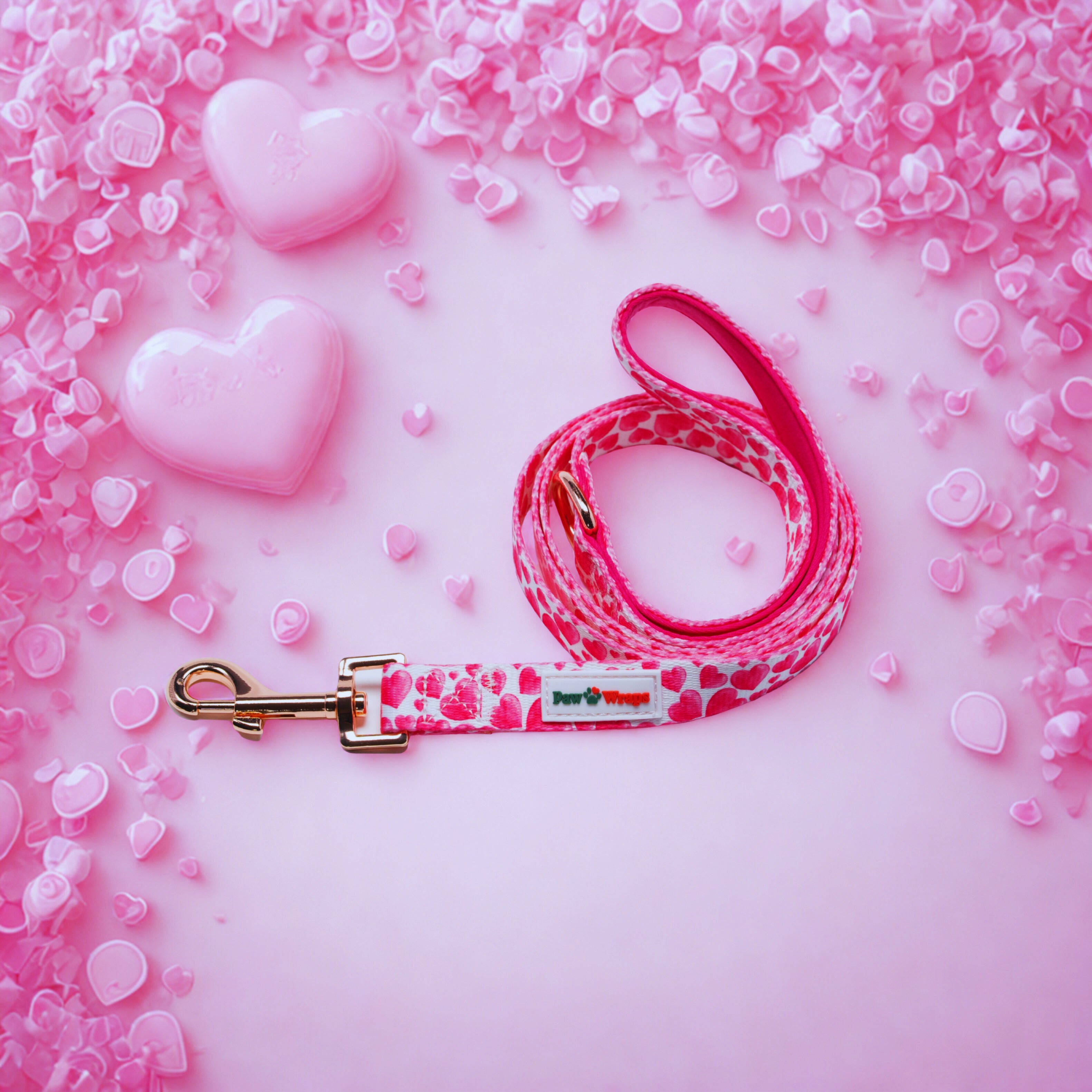 Summer of Love Hearts Dog Lead