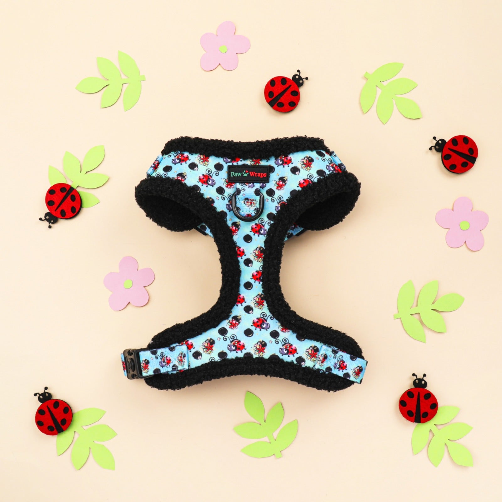 Paw Wraps Dog Harness XS LadyBird Luxe Cosy No Pull Dog Harness