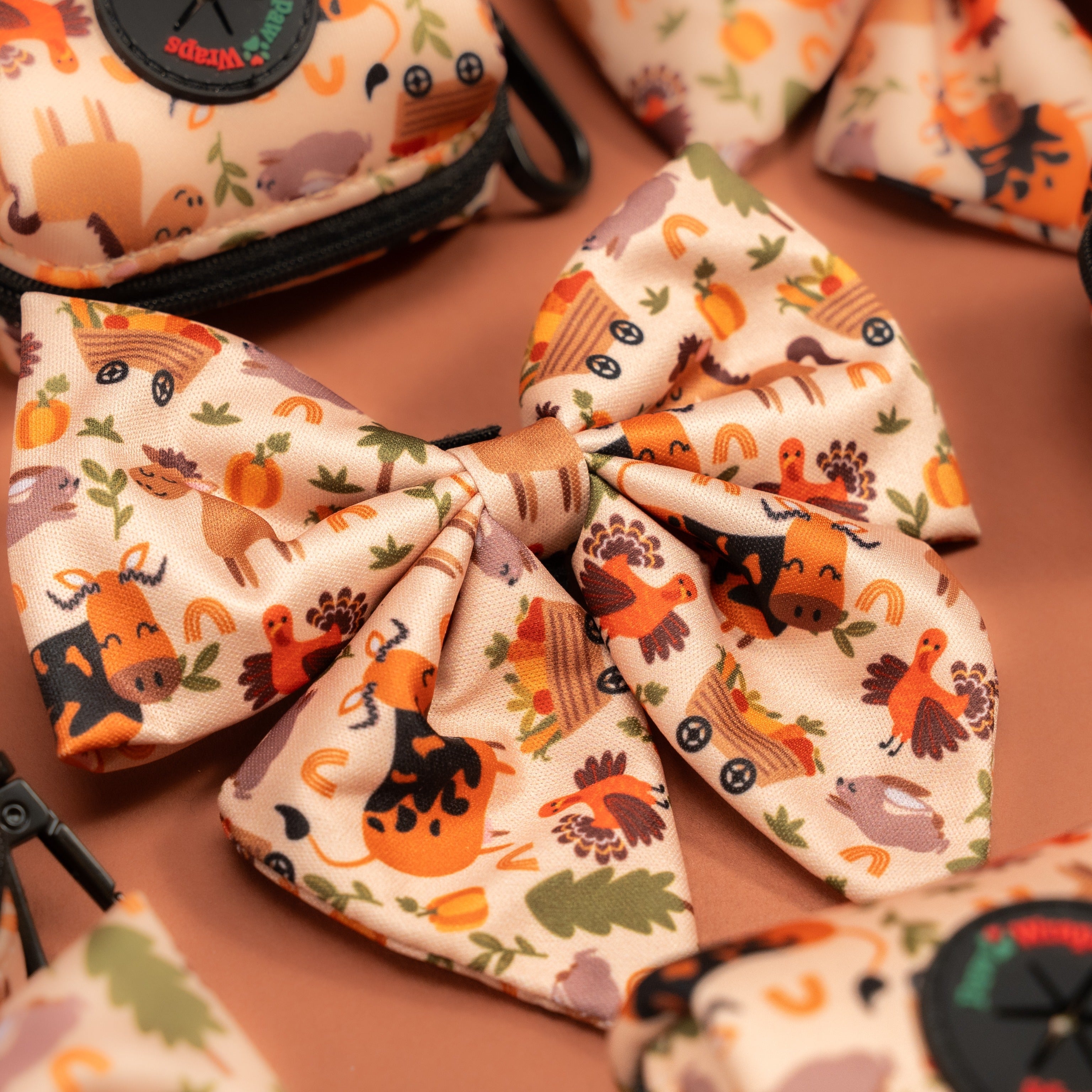 Paw Wraps Dog Sailor Bow Whimsical Farm Dog Sailor Bow