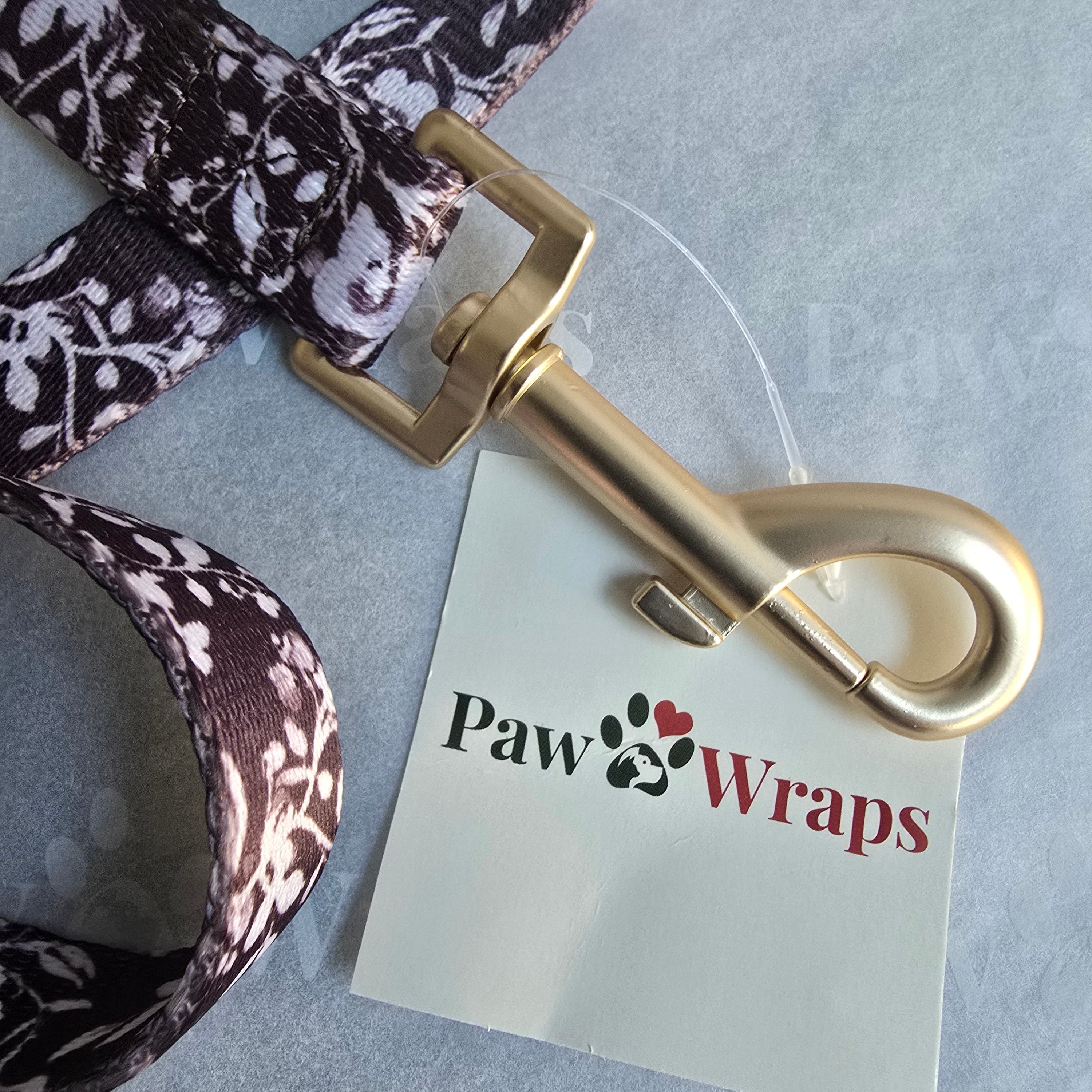 Paw Wraps Dog Lead Choco Teddy Floral Lead